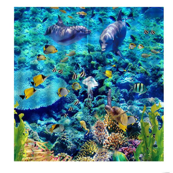 modern custom any size sea world dolphins tropical fish curtain for living room bedroom blackout window drapes decor &
modern custom any size sea world dolphins tropical fish curtain for living room bedroom blackout window drapes decor &