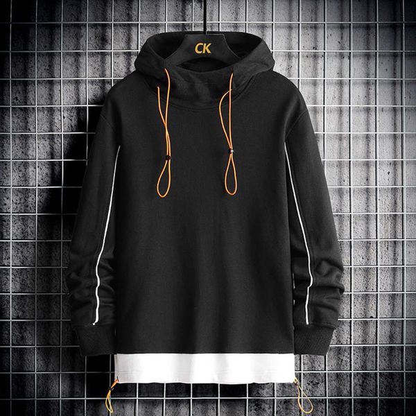 trendy fashion solid color sweater youth pure cotton hooded semi high collar long sleeve wear, Black
trendy fashion solid color sweater youth pure cotton hooded semi high collar long sleeve wear, Black