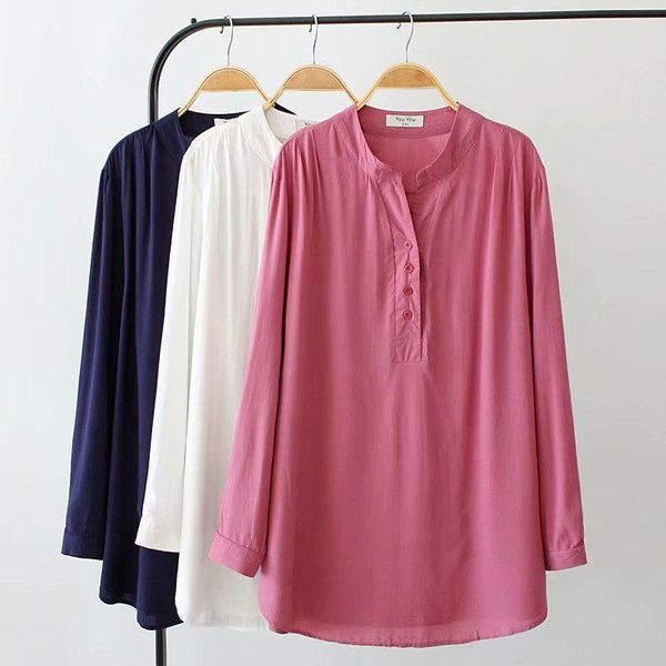 women's blouses & shirts 2021 women blouse autumn long sleeve solid white slim female v-neck casual ladies plus size 4xl k1
women's blouses & shirts 2021 women blouse autumn long sleeve solid white slim female v-neck casual ladies plus size 4xl k1