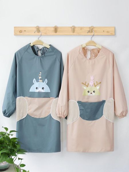 aprons apron household kitchen waterproof and oil-proof work clothes korean style long sleeve cooking smock for adults women
aprons apron household kitchen waterproof and oil-proof work clothes korean style long sleeve cooking smock for adults women