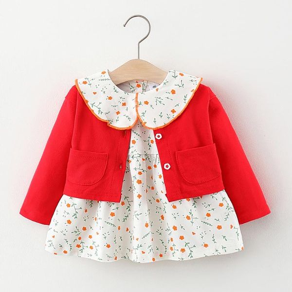 girl's dresses autumn dress fashion baby clothes set single-breasted cardigan jacket + printed two-piece toddler girl, Red;yellow
girl's dresses autumn dress fashion baby clothes set single-breasted cardigan jacket + printed two-piece toddler girl, Red;yellow