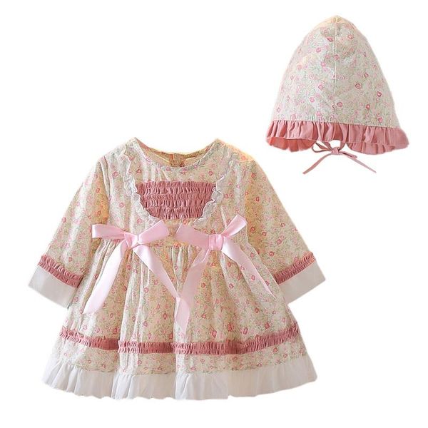 girl's dresses 2pcs autumn retro floral long sleeve princess dress for children girls girl baby with hat british style party, Red;yellow
girl's dresses 2pcs autumn retro floral long sleeve princess dress for children girls girl baby with hat british style party, Red;yellow