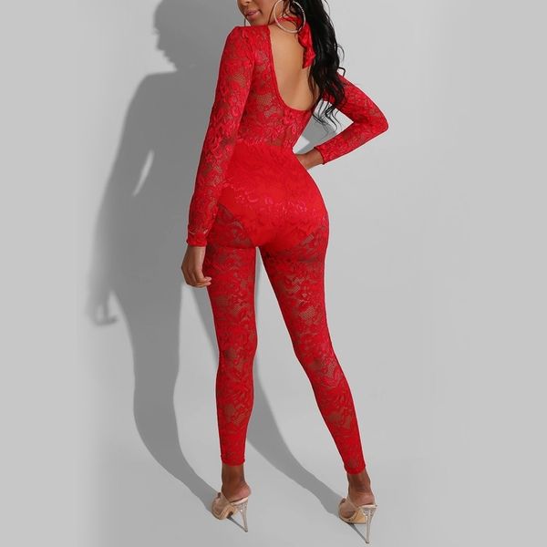 casual dresses spring women mesh lace see-through jumpsuit long pants round collar full sleeve hollow out lace-up skinny rompers, Black;gray
casual dresses spring women mesh lace see-through jumpsuit long pants round collar full sleeve hollow out lace-up skinny rompers, Black;gray