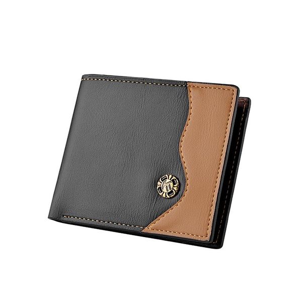 fashion short style men's wallet retro tri-fold horizontal stitching pu card case wallets, Red;black
fashion short style men's wallet retro tri-fold horizontal stitching pu card case wallets, Red;black