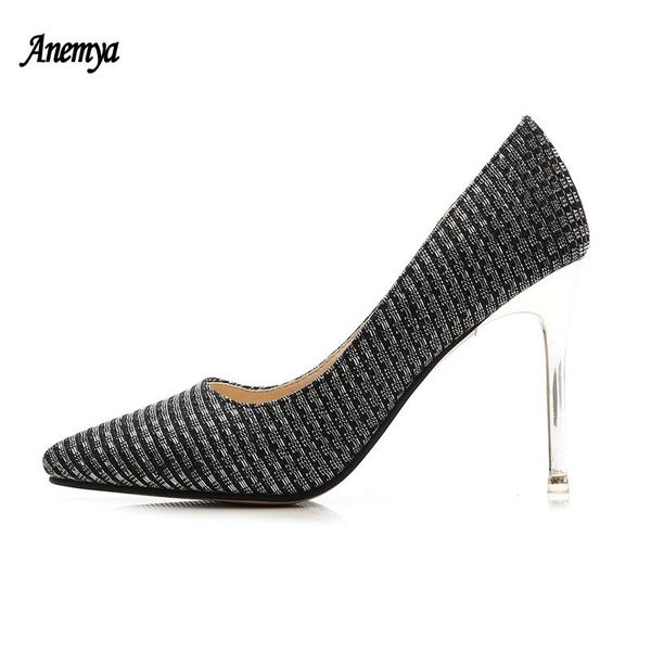 sequin cloth high heels woman pumps pointed toe wedding shoes women spring autumn dress stiletto big size 41 42 43, Black
sequin cloth high heels woman pumps pointed toe wedding shoes women spring autumn dress stiletto big size 41 42 43, Black