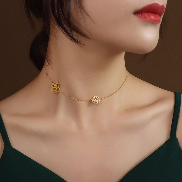p541 32+5cm length choker beauty flower design necklace womens gold necklaces & pendants with original box, Silver
p541 32+5cm length choker beauty flower design necklace womens gold necklaces & pendants with original box, Silver