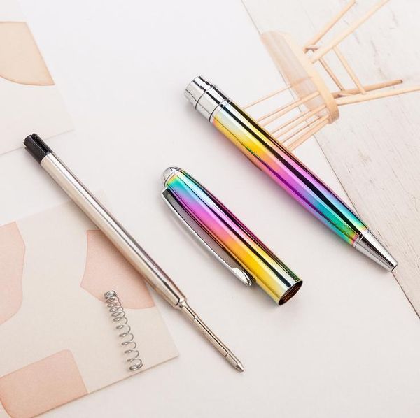 rainbow rose gold metal ballpoint pen student teacher writing gift advertising signature business office supplies wholesale party favor
rainbow rose gold metal ballpoint pen student teacher writing gift advertising signature business office supplies wholesale party favor