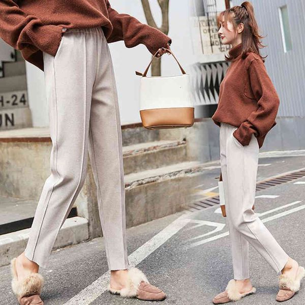 pant autumn woolen women elastic high waist nine points harem casual pants female loose trousers plus size 2xl, Black;white
pant autumn woolen women elastic high waist nine points harem casual pants female loose trousers plus size 2xl, Black;white
