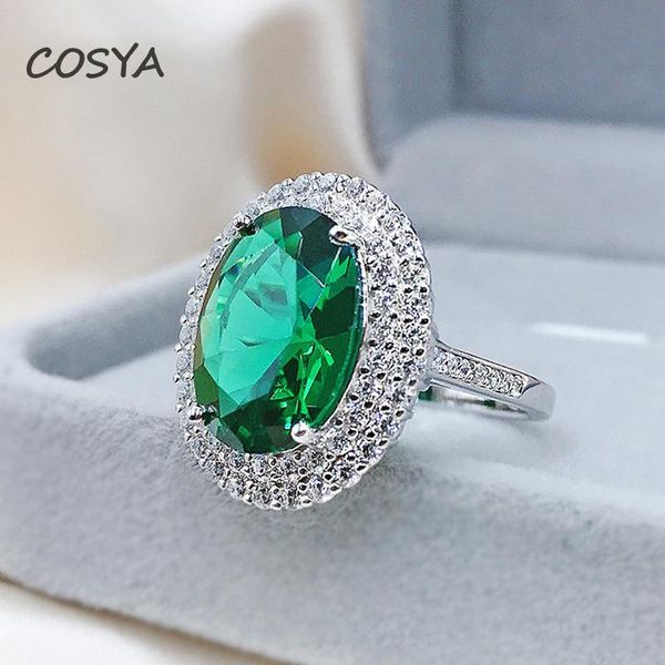 cluster rings cosya 100% 925 sterling silver oval inlaid vintage emerald high carbon diamond elegant engagement female ring fine jewelry gif, Golden;silver
cluster rings cosya 100% 925 sterling silver oval inlaid vintage emerald high carbon diamond elegant engagement female ring fine jewelry gif, Golden;silver