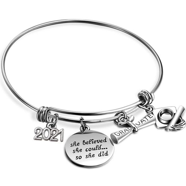 kimter 2021 stainless steel charm engraved bracelet women adjustable graduation bangle inspiration jewelry for girl boys dhl q605fz, Golden;silver
kimter 2021 stainless steel charm engraved bracelet women adjustable graduation bangle inspiration jewelry for girl boys dhl q605fz, Golden;silver