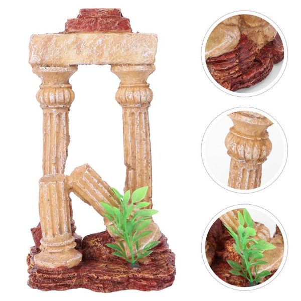 1pc fake decorative roman pillar fish tank decor landscape layout prop yellow decorations
1pc fake decorative roman pillar fish tank decor landscape layout prop yellow decorations