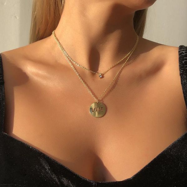 chains european and american jewelry fashion ins cold wind geometric pendant necklace creative hollow letter, Silver
chains european and american jewelry fashion ins cold wind geometric pendant necklace creative hollow letter, Silver