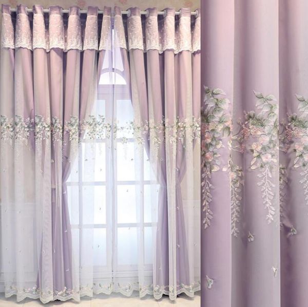curtain & drapes bedroom curtains embroided floral blackout for living girls double layer tulle cloth window home decor
curtain & drapes bedroom curtains embroided floral blackout for living girls double layer tulle cloth window home decor