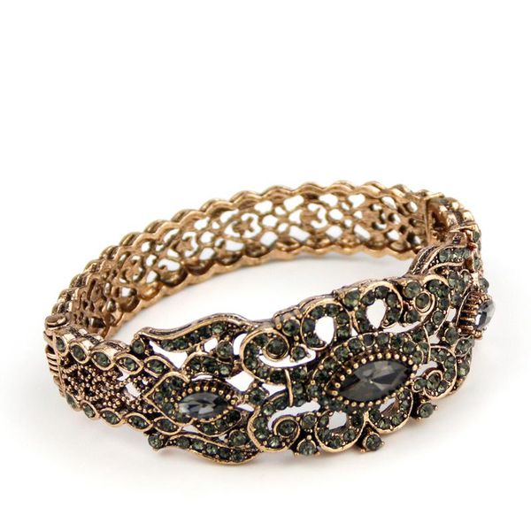 bangle sunspicems retro vintage bohemia gray crystal for women turkish ethnic wedding jewelry antique gold color, Black
bangle sunspicems retro vintage bohemia gray crystal for women turkish ethnic wedding jewelry antique gold color, Black