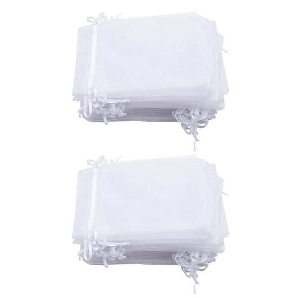 gift wrap 100 pieces 4 by 6 inch organza bags drawstring jewelry pouches wedding party favor (white)
gift wrap 100 pieces 4 by 6 inch organza bags drawstring jewelry pouches wedding party favor (white)