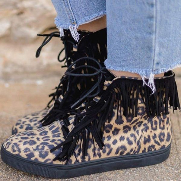 boots 2021 women leopard tassel fashion ankle women's flat canvas high-shoes autumn comfort boot plus size lace up, Black
boots 2021 women leopard tassel fashion ankle women's flat canvas high-shoes autumn comfort boot plus size lace up, Black