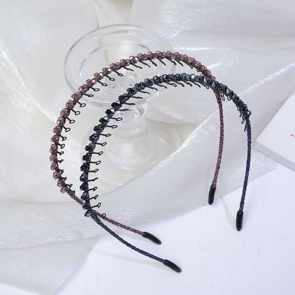headdress new water drill hairband single row fashion belt tooth anti slip headband hairpin accessories, Silver
headdress new water drill hairband single row fashion belt tooth anti slip headband hairpin accessories, Silver