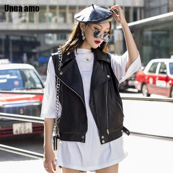 women's vests unua amo faux leather vest women short fashion pu waistcoat 2021 spring summer turn-down collar sleeveless biker jacket, Black;white
women's vests unua amo faux leather vest women short fashion pu waistcoat 2021 spring summer turn-down collar sleeveless biker jacket, Black;white