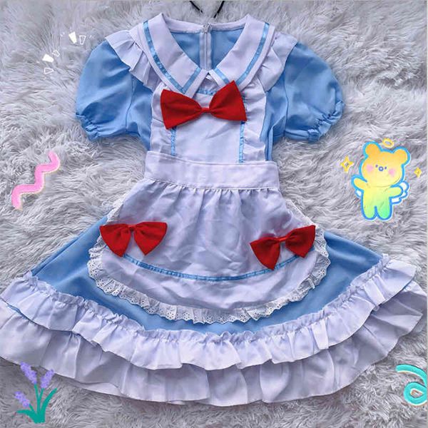 magogo cosplay maid outfit lolita dress women cute blue red white bow sweet japanese apron dresses size s-xl, Black;gray
magogo cosplay maid outfit lolita dress women cute blue red white bow sweet japanese apron dresses size s-xl, Black;gray