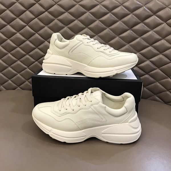 2022 rhyton vintages leathers sneakers mens designer shoes womens casual shoess classic white leather thick sole vintage trainer dad shoesss, Black
2022 rhyton vintages leathers sneakers mens designer shoes womens casual shoess classic white leather thick sole vintage trainer dad shoesss, Black