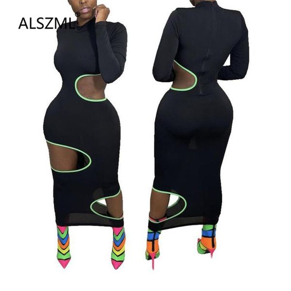 casual dresses hollow out full sleeve black solid color women dress round collar elegant fashion party, Black;gray 
casual dresses hollow out full sleeve black solid color women dress round collar elegant fashion party, Black;gray