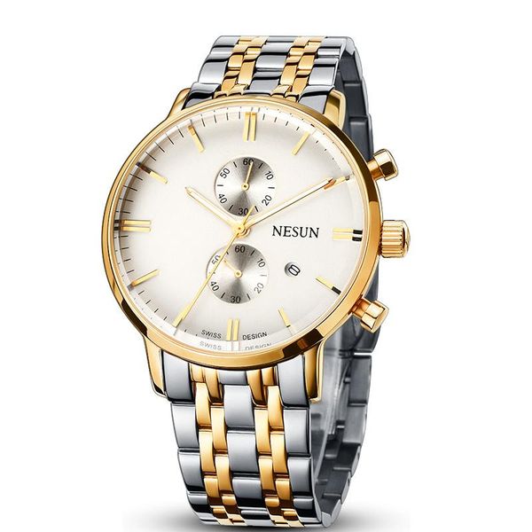 wristwatches nesun men's watches japan import quartz movement watch men chronograph waterproof reloj hombre n8601s3, Slivery;brown
wristwatches nesun men's watches japan import quartz movement watch men chronograph waterproof reloj hombre n8601s3, Slivery;brown