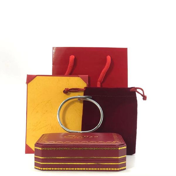 logo luxury love bracelet women a set of packaging stainless steel cuff bangle open nails in hands christmas gifts for girls accessories who, White
logo luxury love bracelet women a set of packaging stainless steel cuff bangle open nails in hands christmas gifts for girls accessories who, White