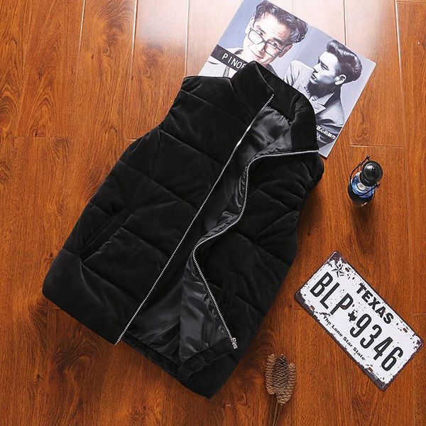 men's vests m-5xl velvet down cotton vest fleece autumn winter casual outwear warm sleeveless waistcoat male fashion men jacket, Black;white
men's vests m-5xl velvet down cotton vest fleece autumn winter casual outwear warm sleeveless waistcoat male fashion men jacket, Black;white