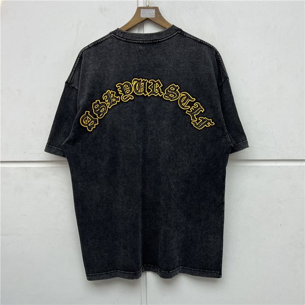 embroidery t-shirt men women oversized black t shirt fashion tees heavy fabric short sleeve, White;black
embroidery t-shirt men women oversized black t shirt fashion tees heavy fabric short sleeve, White;black