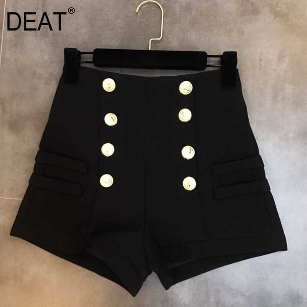 deat spring women double-breasted casual high waist a-line wide leg black shorts female mi399 210611, Blue
deat spring women double-breasted casual high waist a-line wide leg black shorts female mi399 210611, Blue