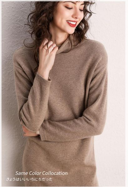 women's sweaters women cashmere sweater 100% goat autumn winter female turtleneck medium length loose basic thick top, White;black
women's sweaters women cashmere sweater 100% goat autumn winter female turtleneck medium length loose basic thick top, White;black