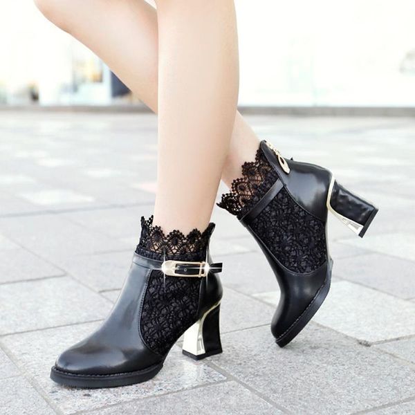 boots big size 9 10 11-13 women shoes ankle for ladies woman winter cut-out lace back zip belt buckle, Black
boots big size 9 10 11-13 women shoes ankle for ladies woman winter cut-out lace back zip belt buckle, Black