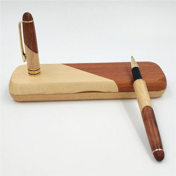 set vintage handmade wooden pen + box roller fountain for business office and school as a lovers gift pens
set vintage handmade wooden pen + box roller fountain for business office and school as a lovers gift pens