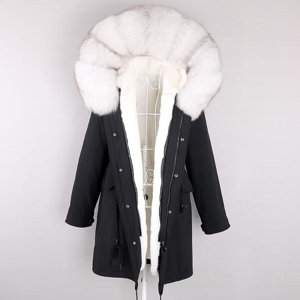 women's fur & faux 2021 real coat winter jacket women long parka waterproof big natural collar hood thick warm liner, Black
women's fur & faux 2021 real coat winter jacket women long parka waterproof big natural collar hood thick warm liner, Black