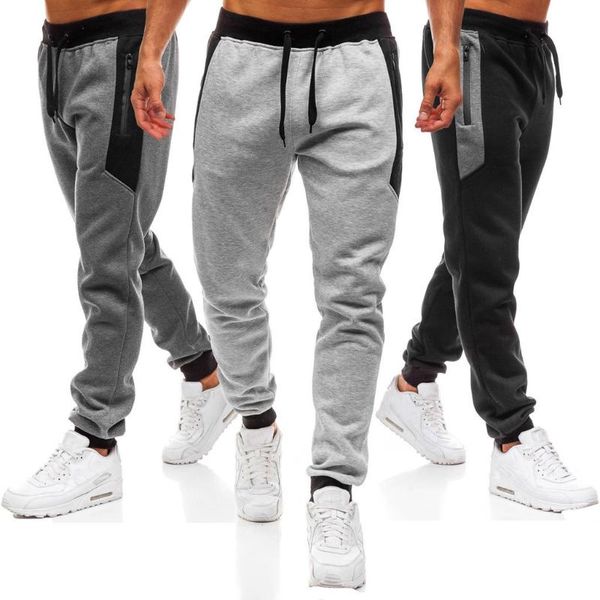 men's pants men splicing printed overalls casual zipper pocket sport work trouser, Black
men's pants men splicing printed overalls casual zipper pocket sport work trouser, Black
