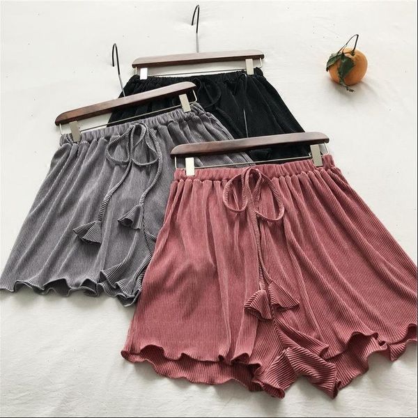 women short fashion drawstring femme wide leg womens shorts harajuku loose pleated summer beach ladies c5255, White;black
women short fashion drawstring femme wide leg womens shorts harajuku loose pleated summer beach ladies c5255, White;black