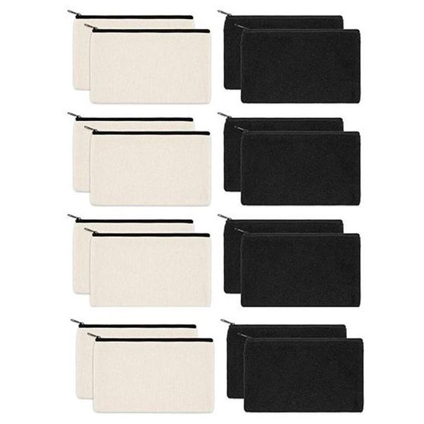 pack canvas zipper bags, blank diy craft pouches for travel cosmetic makeup pencil case, party gift bags 
pack canvas zipper bags, blank diy craft pouches for travel cosmetic makeup pencil case, party gift bags