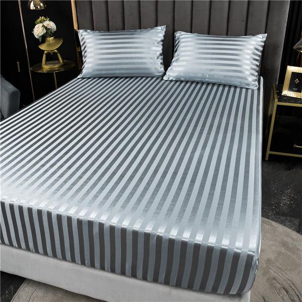 sheets & sets bed cover with elastic full queen king size polyester satin fitted sheet jacquard mattress covers for double (no case)
sheets & sets bed cover with elastic full queen king size polyester satin fitted sheet jacquard mattress covers for double (no case)
