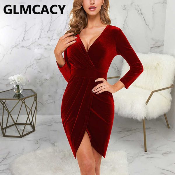women long sleeve v neck solid dress elegant velvet chic mini dresses 210702, Black;gray
women long sleeve v neck solid dress elegant velvet chic mini dresses 210702, Black;gray