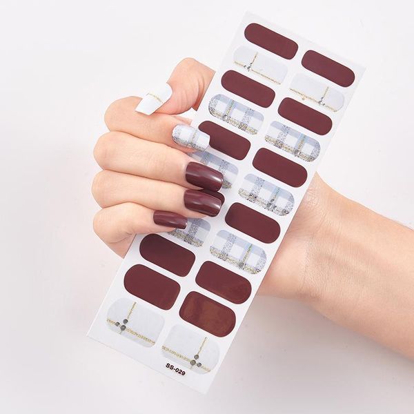 tips/sheet solid colors and creative nail art self adhesive sticker accesoires designer decals strips1, Black
tips/sheet solid colors and creative nail art self adhesive sticker accesoires designer decals strips1, Black