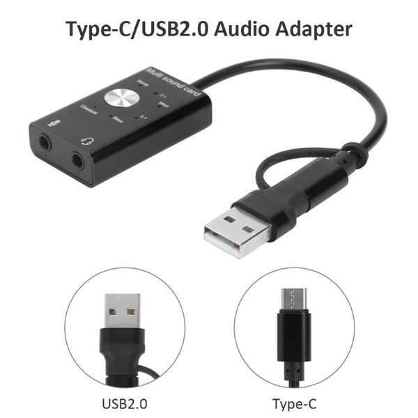 sound cards 7.1 5.1 usb2.0+ type c external card to 3.5mm jack headphone microphone audio adapter for windows mac linux android
sound cards 7.1 5.1 usb2.0+ type c external card to 3.5mm jack headphone microphone audio adapter for windows mac linux android