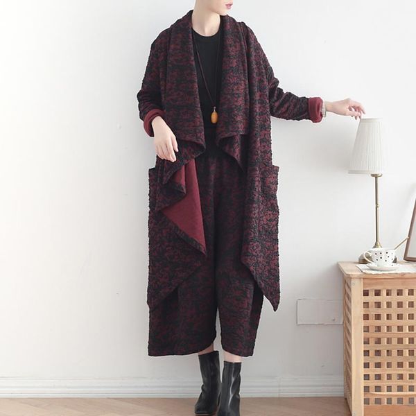 women's trench coats johnature women vintage irregular coat loose suit collar long sleeve solid color 2021 autumn thick jacquard, Tan;black
women's trench coats johnature women vintage irregular coat loose suit collar long sleeve solid color 2021 autumn thick jacquard, Tan;black