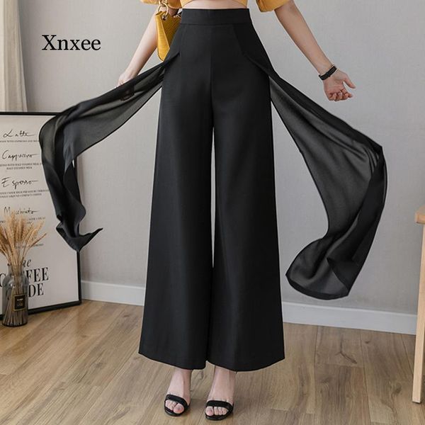 women's pants & capris chiffon elegant office ladies white black trousers high waist summer korean fashion wide leg s-2xl, Black;white
women's pants & capris chiffon elegant office ladies white black trousers high waist summer korean fashion wide leg s-2xl, Black;white