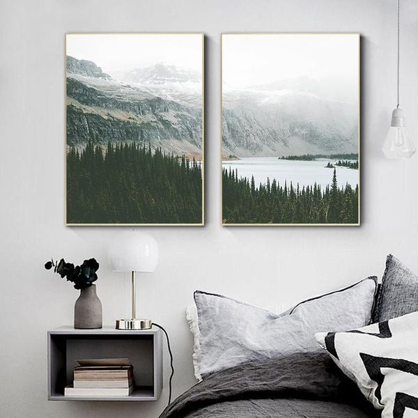 paintings forest lake mountain natural landscape canvas painting wall art nordic posters and prints pictures for living room decor
paintings forest lake mountain natural landscape canvas painting wall art nordic posters and prints pictures for living room decor