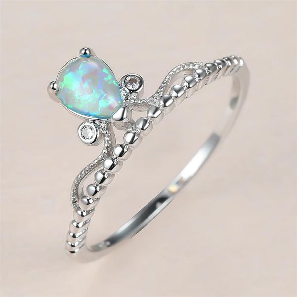 cute female water drop opal ring charm silver color thin wedding classic queen crown crystal engagement rings for women, Slivery;golden
cute female water drop opal ring charm silver color thin wedding classic queen crown crystal engagement rings for women, Slivery;golden