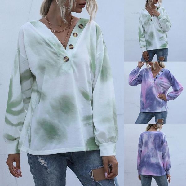 women's hoodies & sweatshirts fashion womens sweatshirt autumn casual loose v-neck tie-dye printed long sleeve female pullovers #40 is, Black
women's hoodies & sweatshirts fashion womens sweatshirt autumn casual loose v-neck tie-dye printed long sleeve female pullovers #40 is, Black