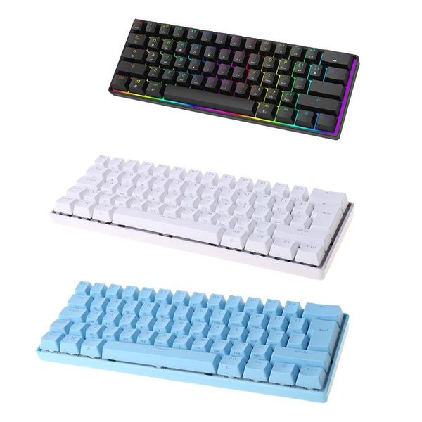 mini 60% mechanical gaming keyboard 61 keys rgb backlit wired pbt cap ultra compact blue switch keyboards
mini 60% mechanical gaming keyboard 61 keys rgb backlit wired pbt cap ultra compact blue switch keyboards