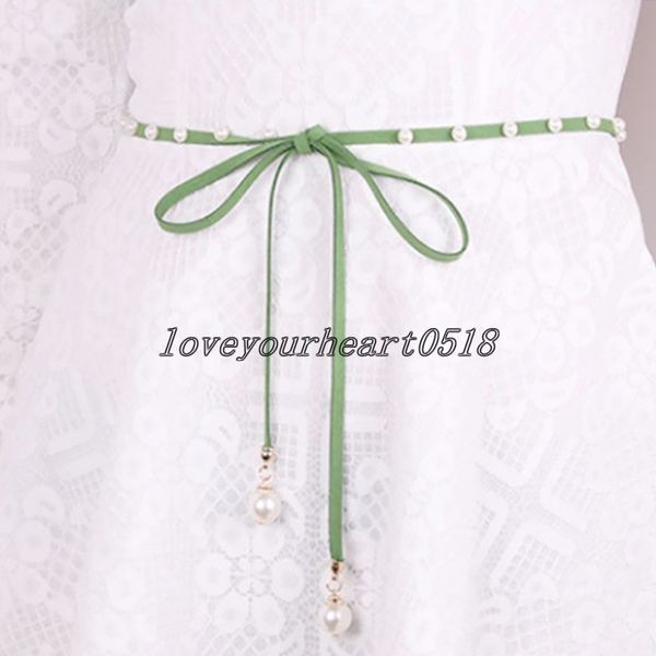women belt new thin belts for women fashion pearl waistband decorative skirt strap bow waist all-match suede female fabric, Black;brown
women belt new thin belts for women fashion pearl waistband decorative skirt strap bow waist all-match suede female fabric, Black;brown