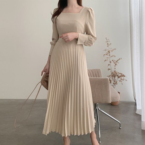 autumn korean elegance ol long female solid streetwear short sleeves party dress plissado, Black;gray
autumn korean elegance ol long female solid streetwear short sleeves party dress plissado, Black;gray