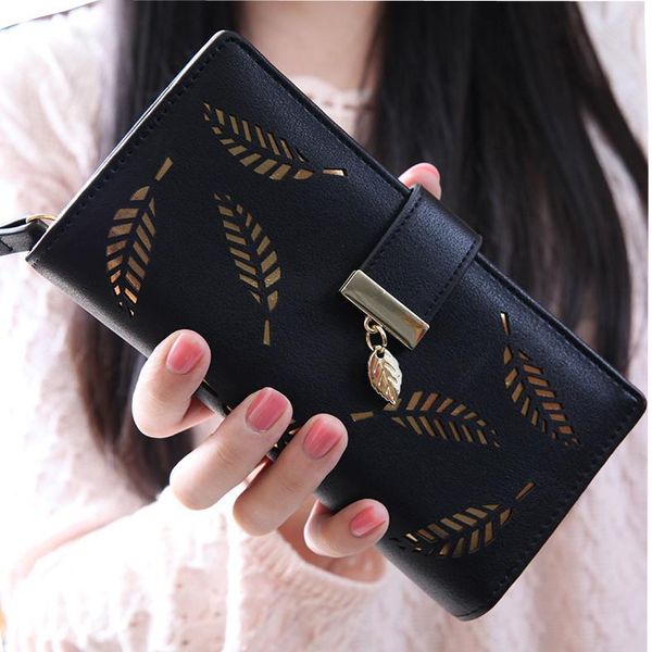 wallets leaf wallet pu leather fashion women necessity pures coin holder hollow out long handbag carteras de cuero genuino para mujer, Red;black
wallets leaf wallet pu leather fashion women necessity pures coin holder hollow out long handbag carteras de cuero genuino para mujer, Red;black